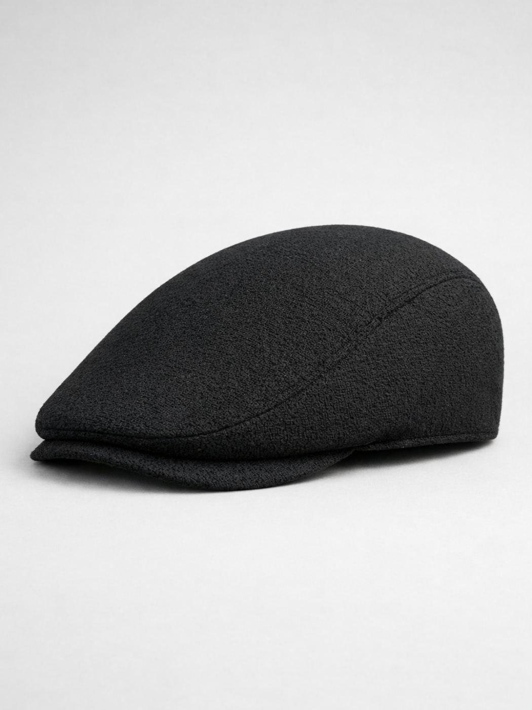 black golf cap in premium semi pashmina