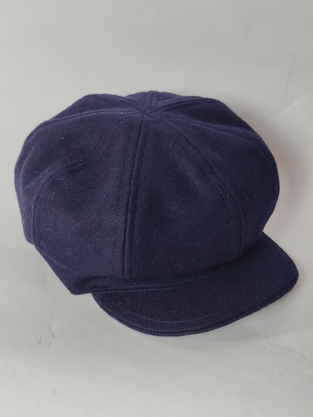 navy blue tweed newsboy cap pick style