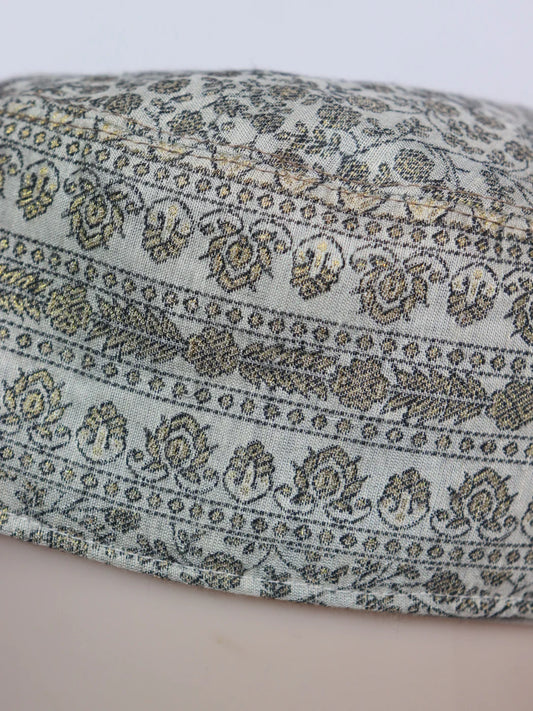 Hanan Kashmiri Designer White Cap for Men
