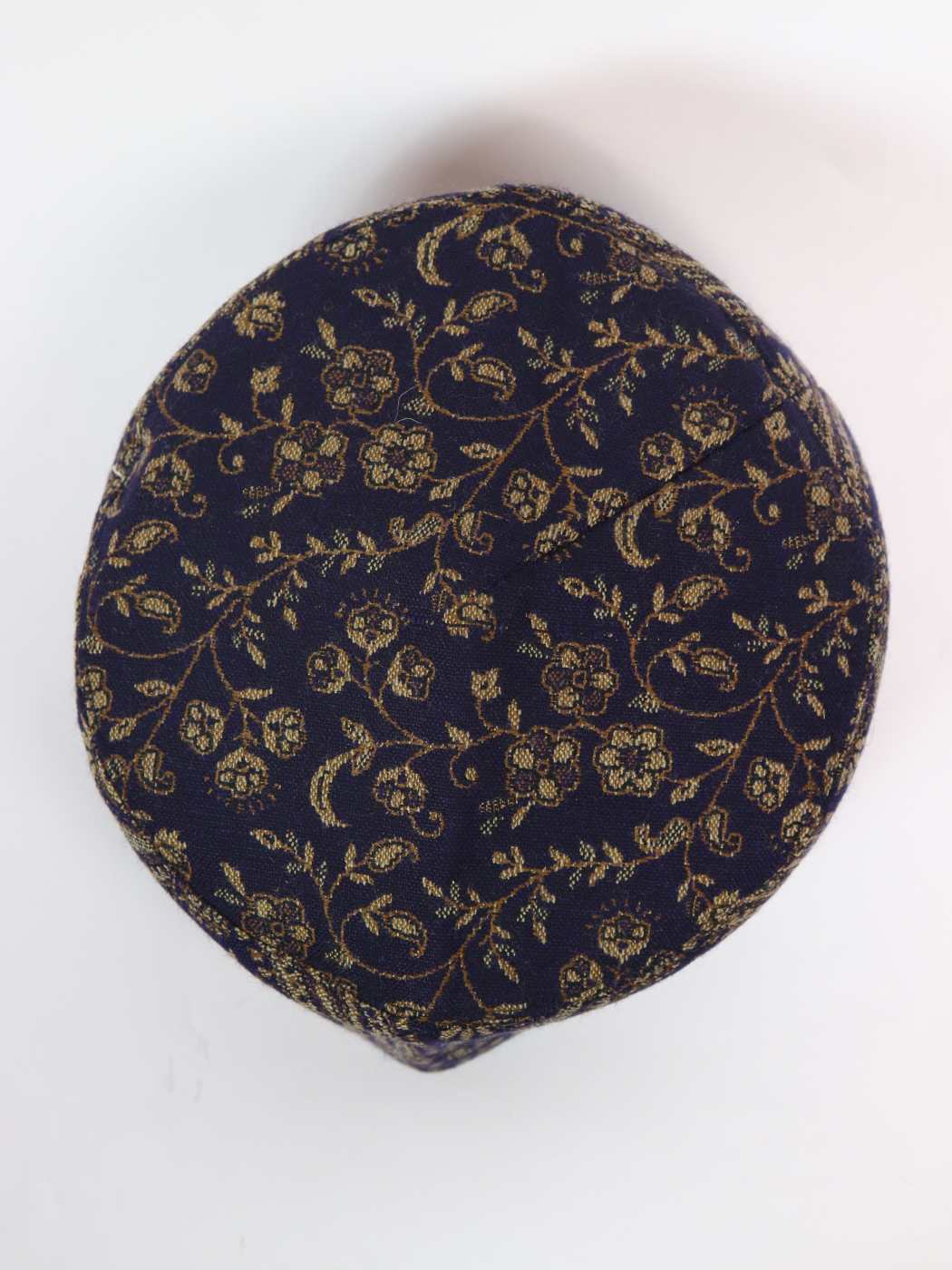 round cap from Kashmir in kani pattern