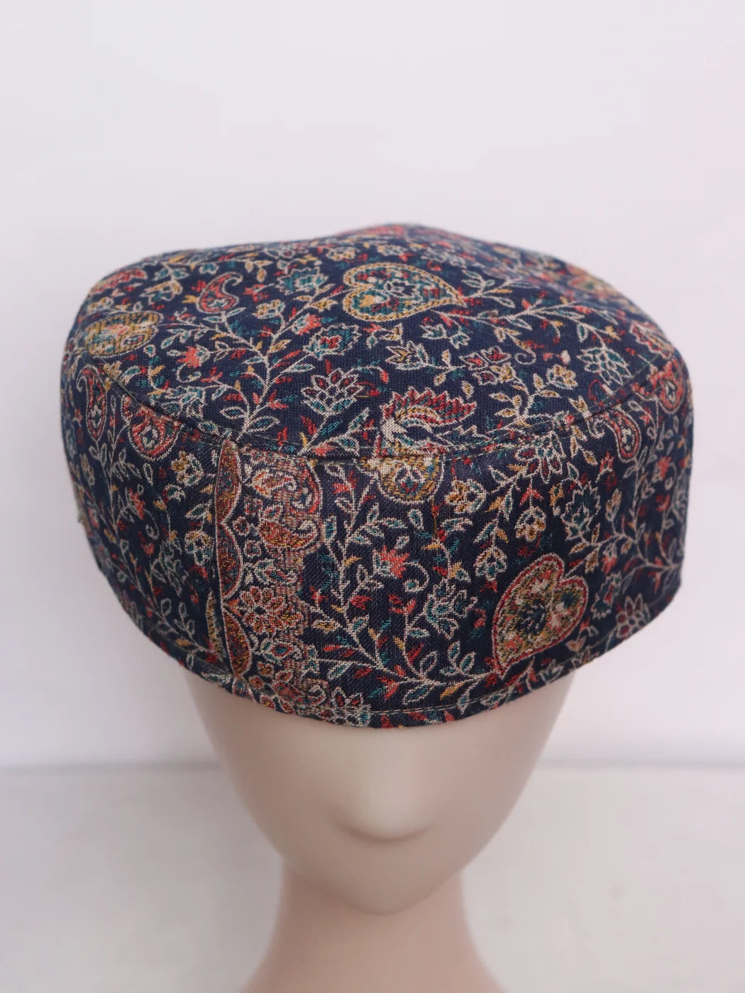 Navy-blue Kashmiri Stylish Kani Cap |Topi for Men Aslam