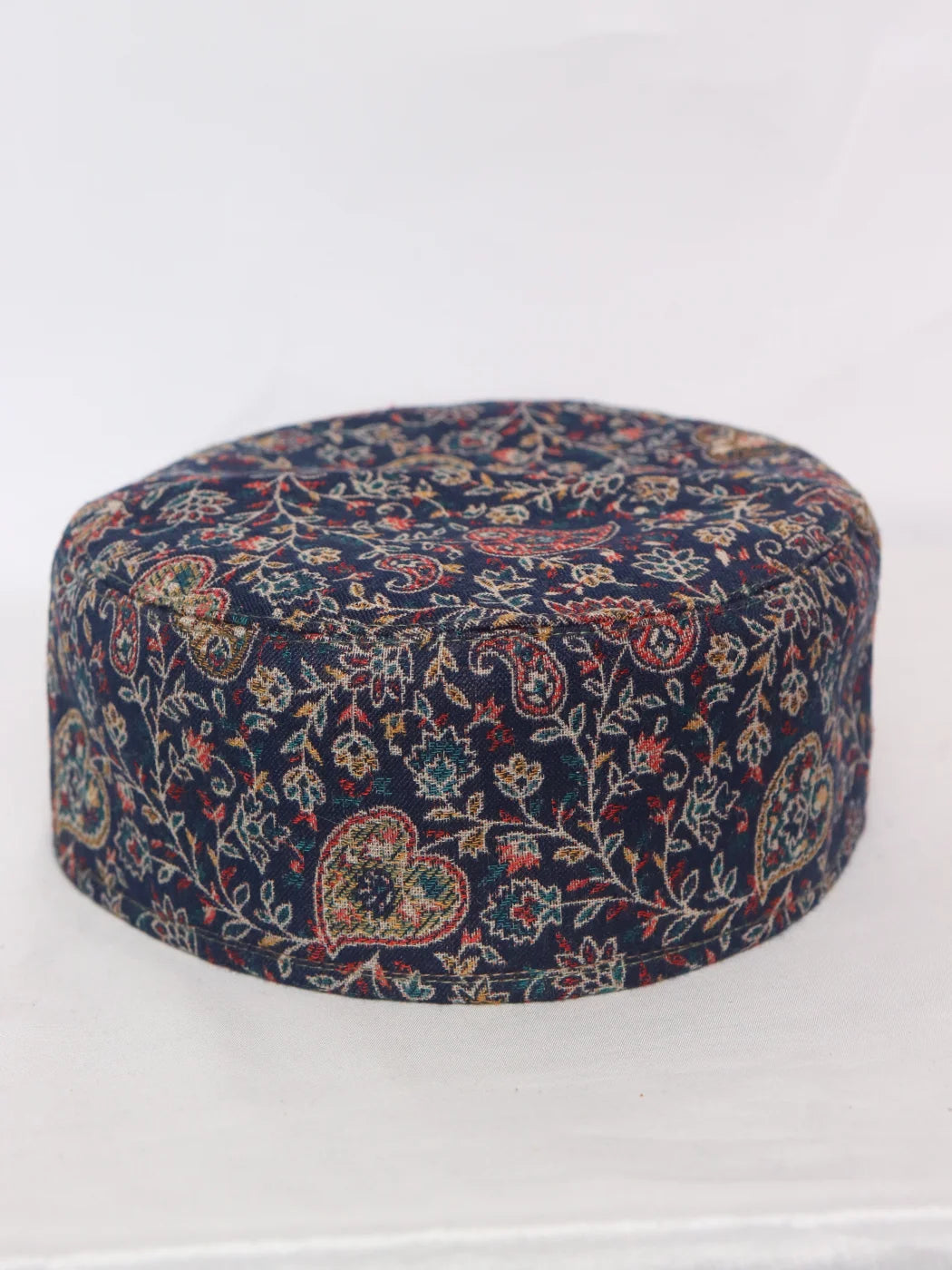 Navy-blue Kashmiri Stylish Kani Cap |Topi for Men Aslam