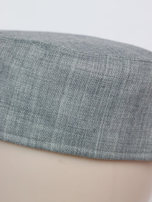 Kashmiri Decent Grey Plain Cap For Men Aamir