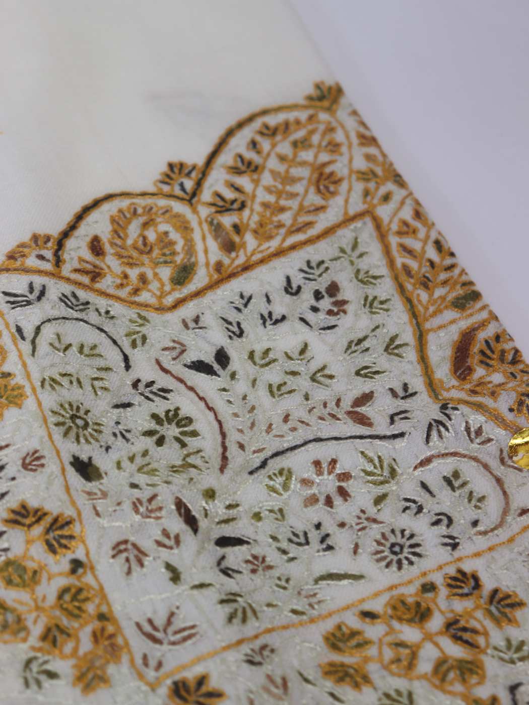 Ajman MP Pashmina Headscarf With Kashmiri Hand Sozni Work for Men