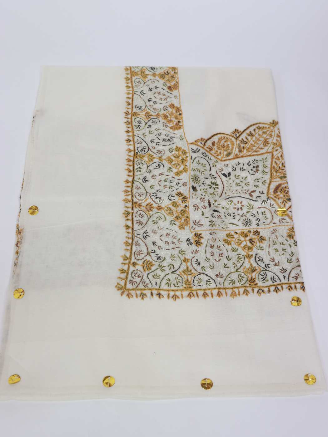 Ajman MP Pashmina Headscarf With Kashmiri Hand Sozni Work for Men