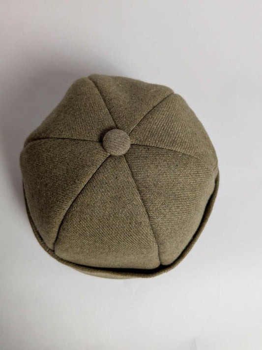 six panel cap in wool