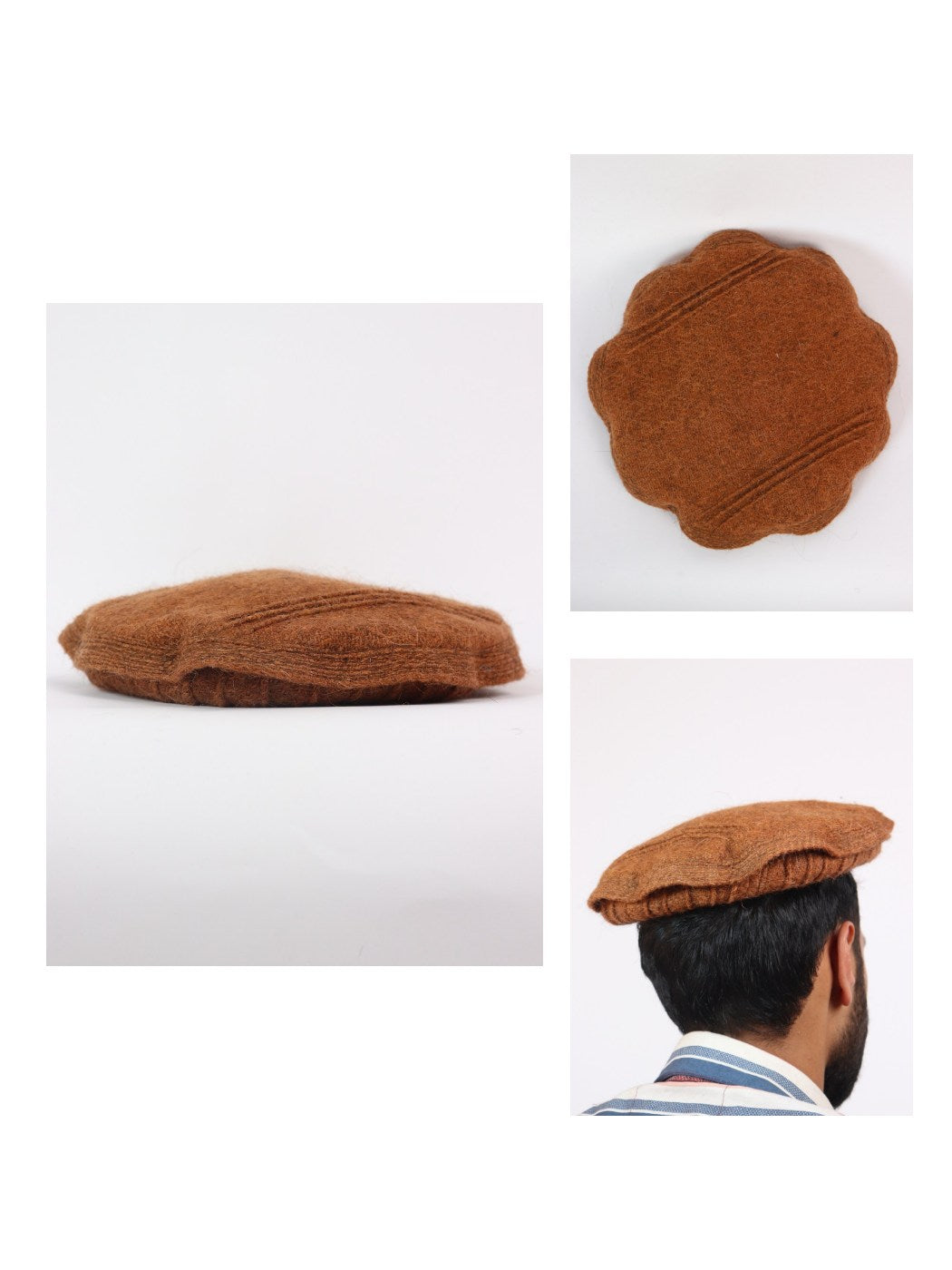 Original floral afghani cap in pakol