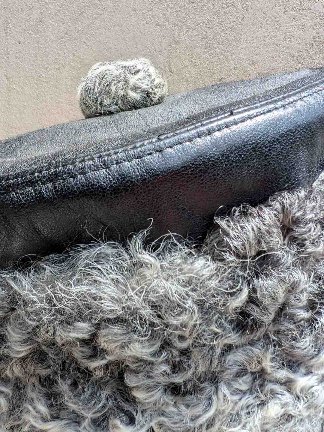 grey karakul cap