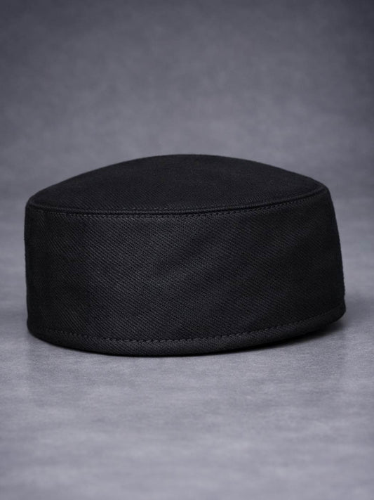 Kashmiri pure pashmina black colour cap