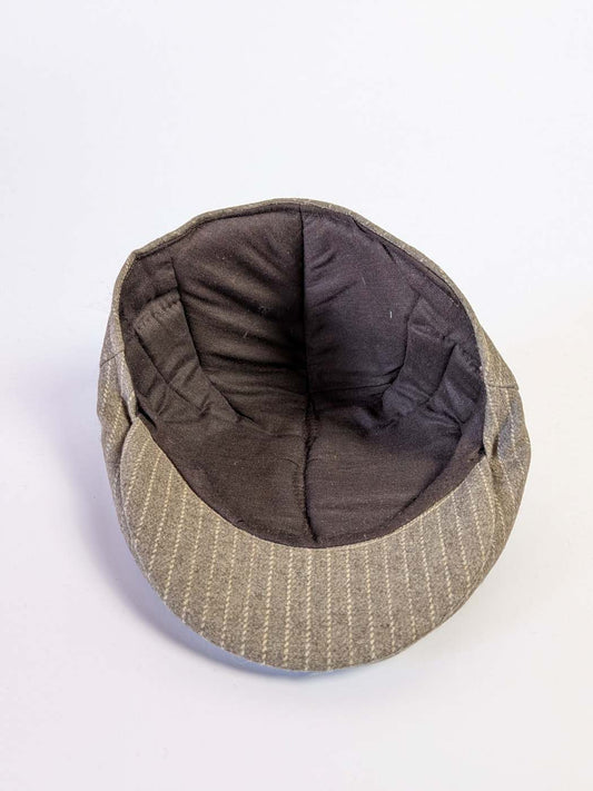 Beige With White Lines Golf| Ivy | Flat Office Cap
