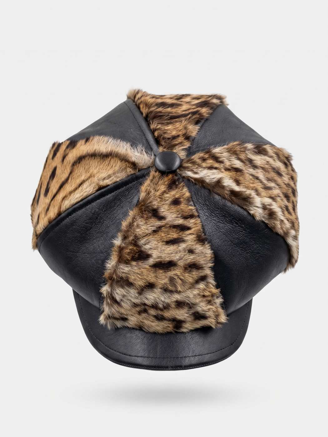 Premium oversized newsboy cap top side
