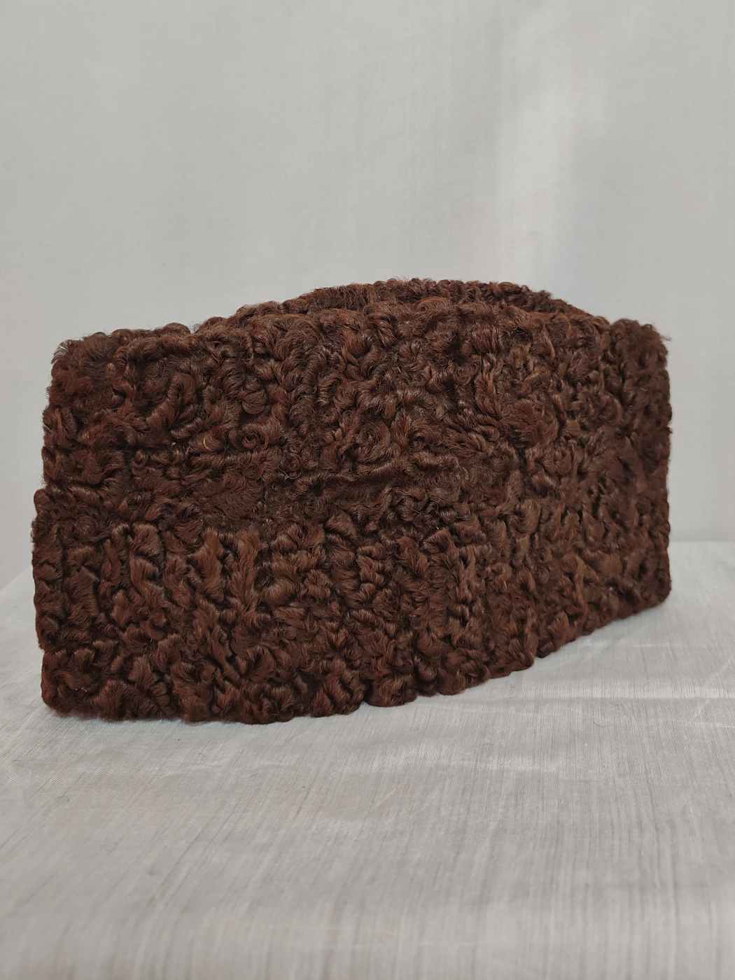 Dark Brown Karakuli Cap