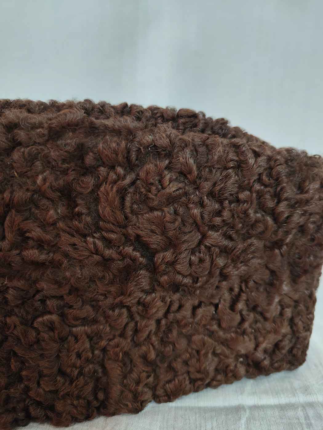 Dark Brown Karakuli Cap