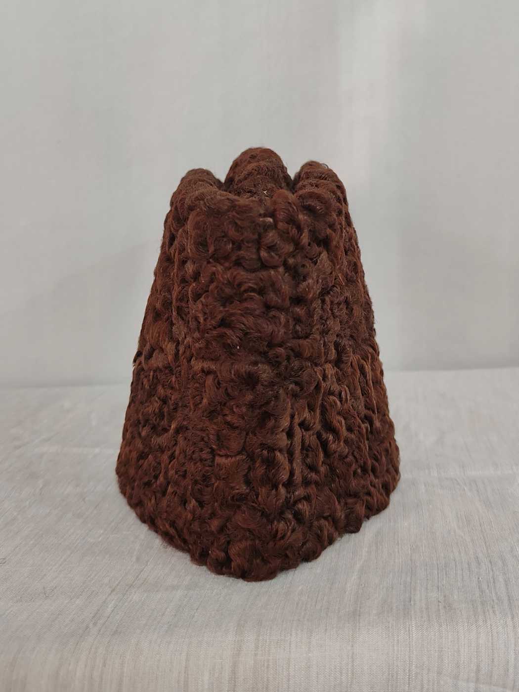 Dark Brown Karakuli Cap