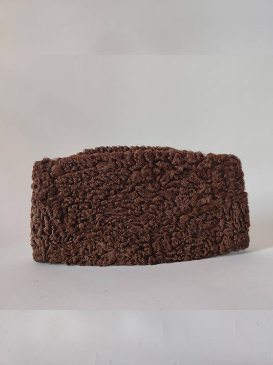 Dark Brown Karakuli Cap