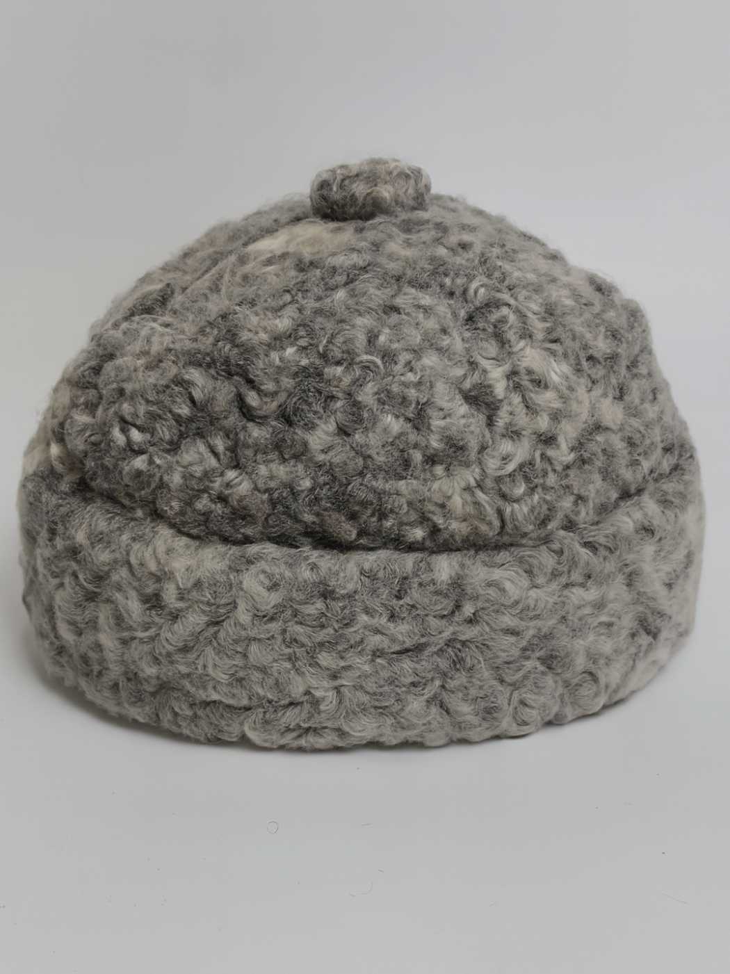 Round Karakul Beanie Cap | Ambassadors Hat | Single Tone