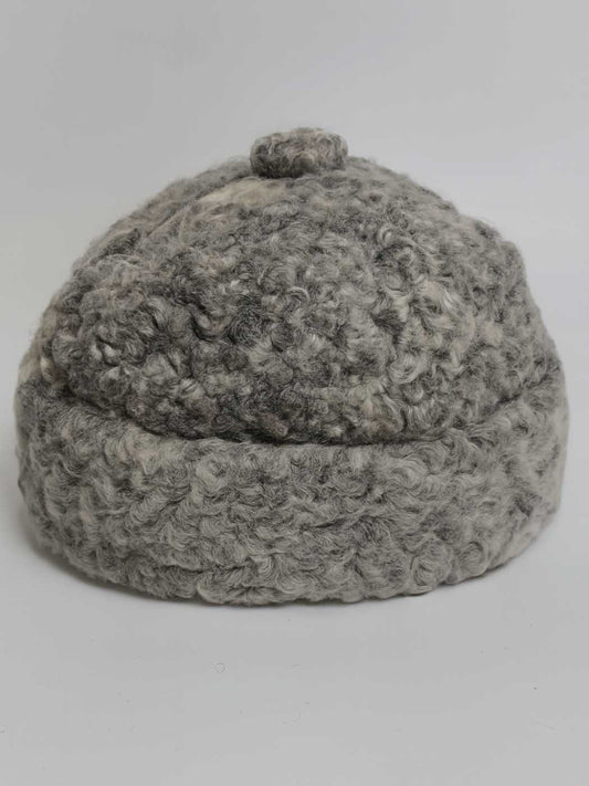 Round Karakul Beanie Cap | Ambassadors Hat | Single Tone