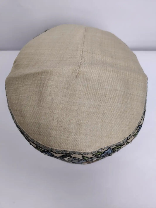 Beige fabric hat