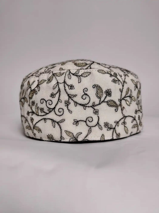 kashmiri zari embroidery skull cap