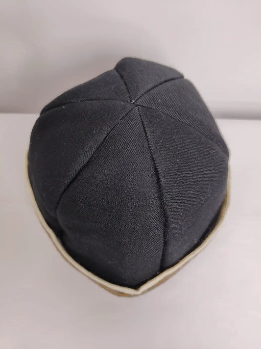 black cap from Kashmir top side