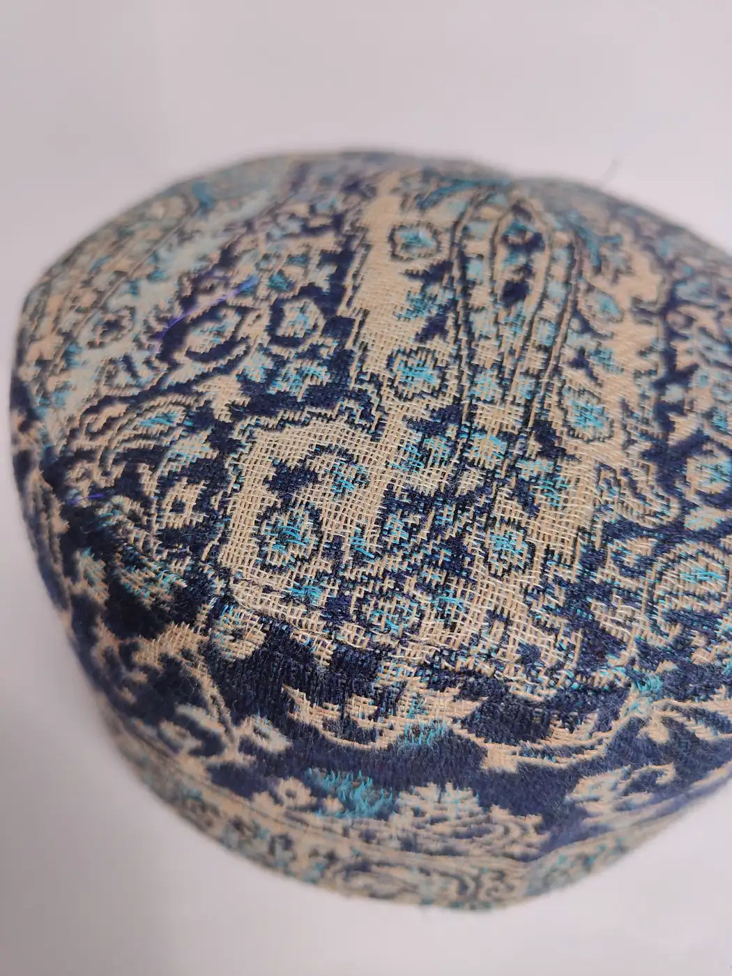 kani Kashmiri cap in badam pattern motif