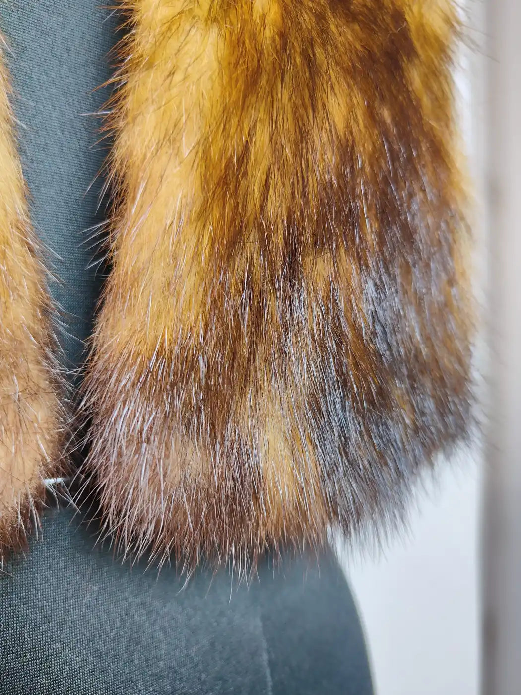 natural fur tie from Kashmir