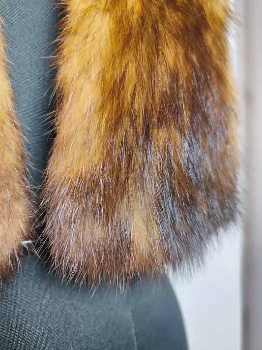 Mens Natural Fur Tie | Scarf