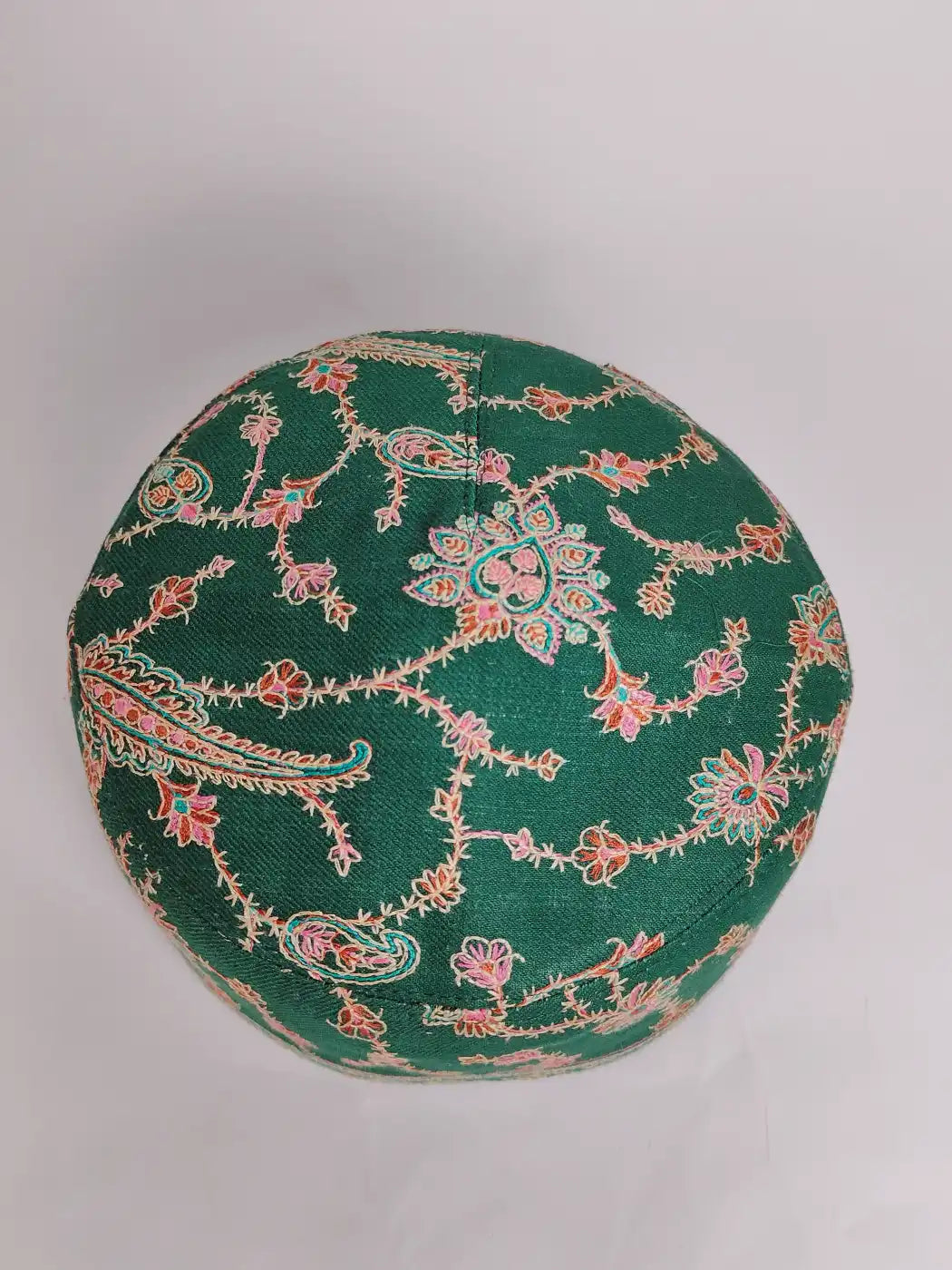 Sozni Needlework Green Designer Cap