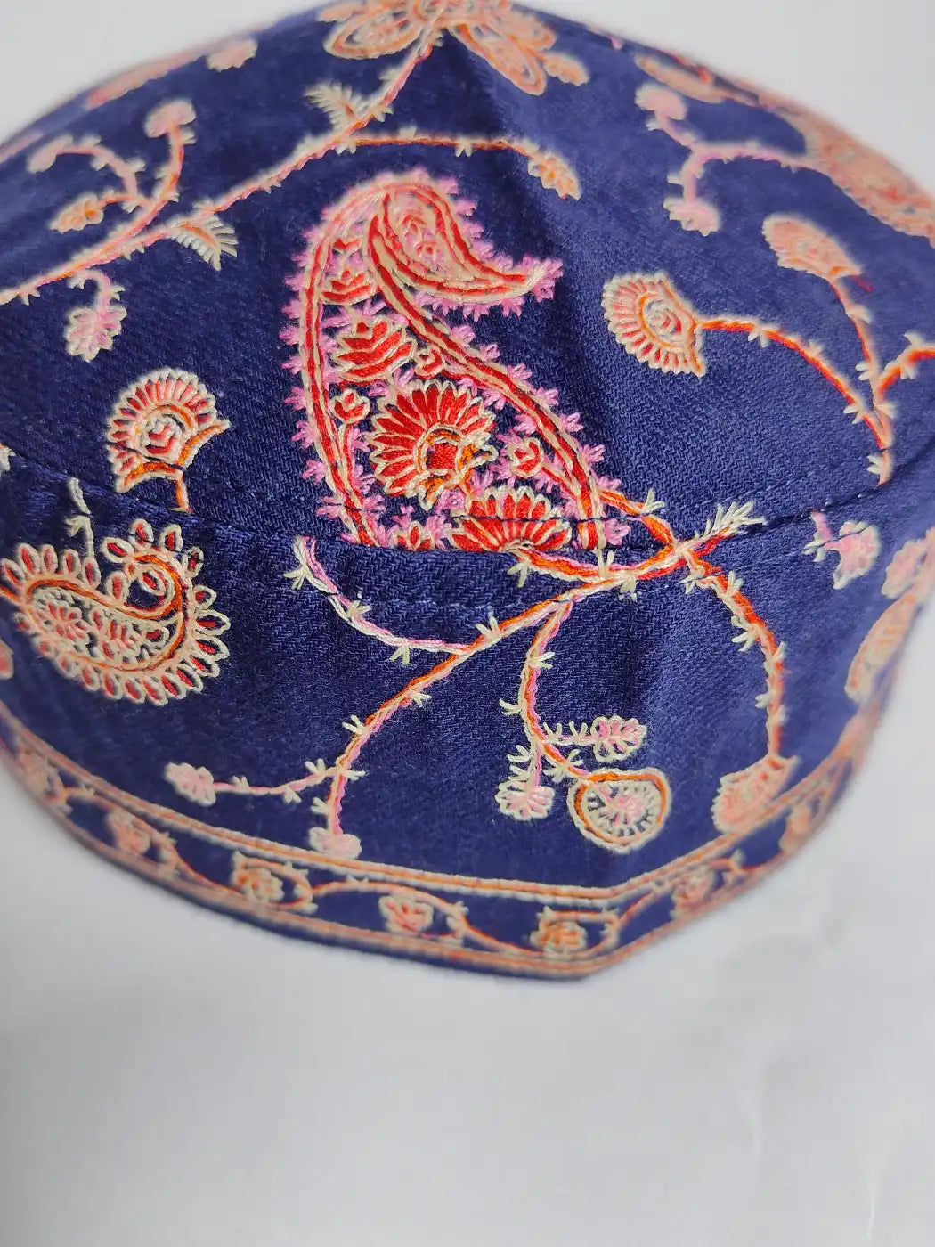 Sozni Embroidery Dark Blue Cap for Gents