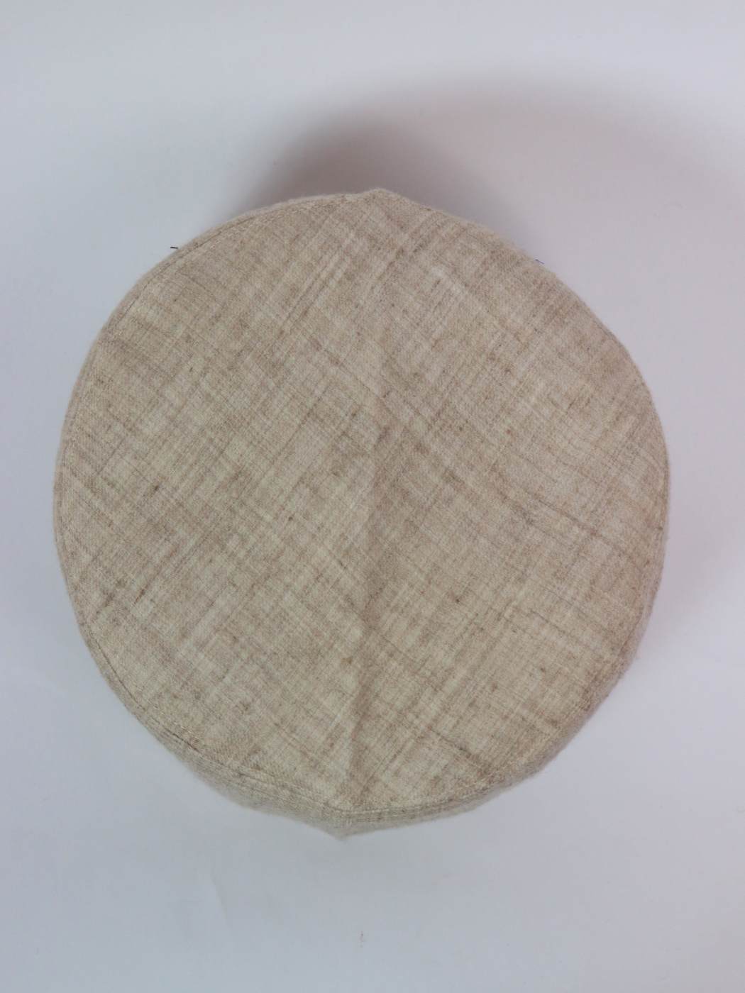 round cap from Kashmir in beige