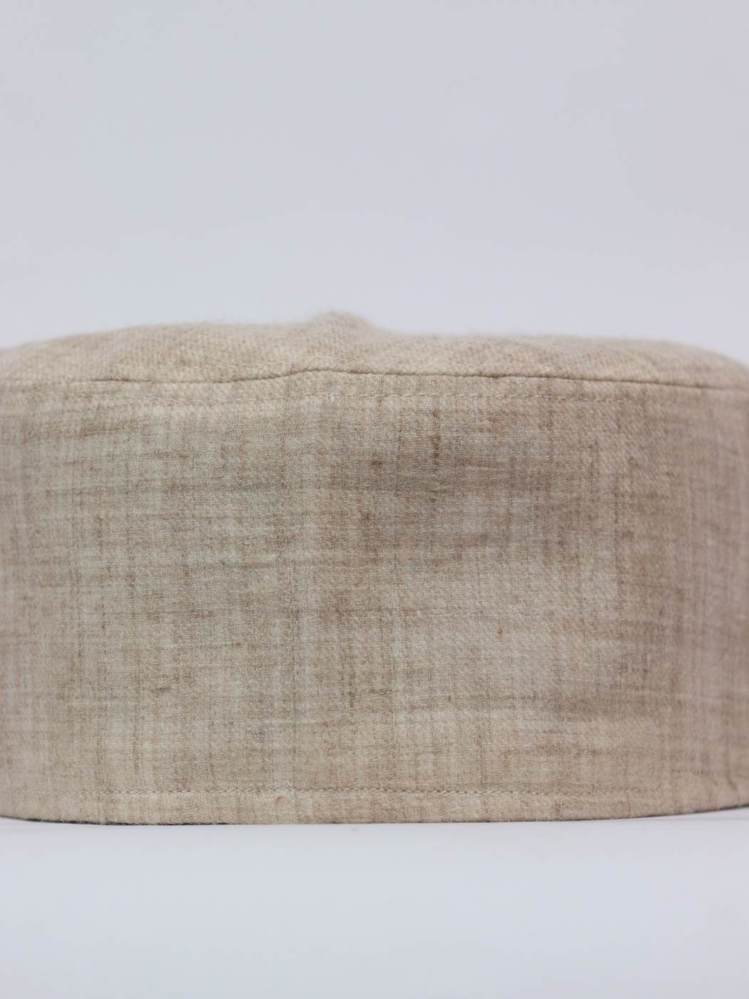 Semi Pashmina Plain Cap in Natural Color