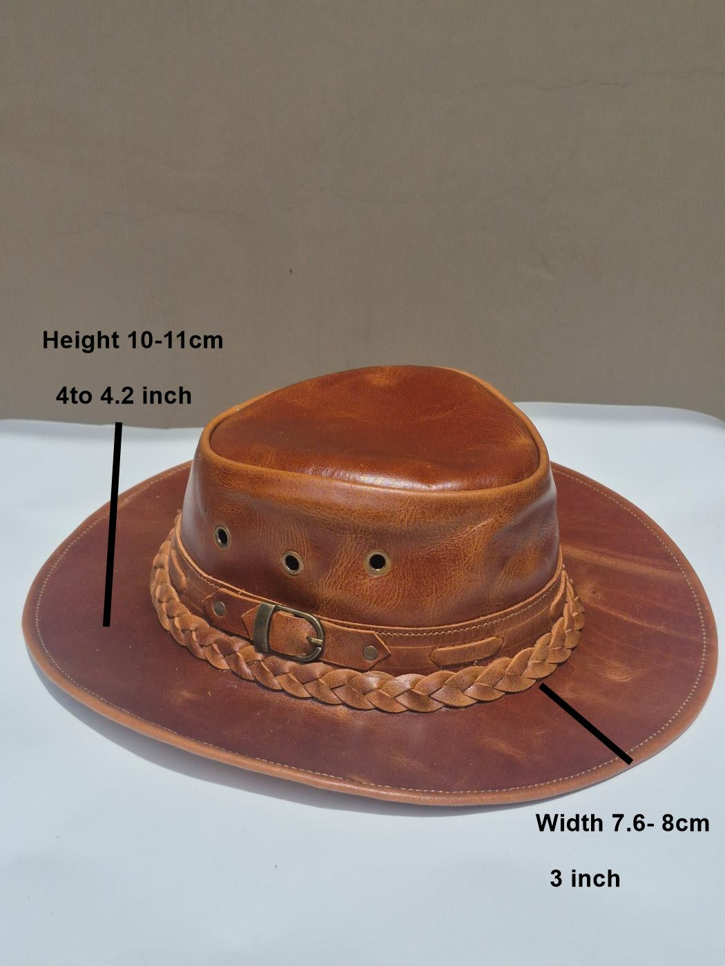 Premium Leather Cowboy Hat | Classic American Style