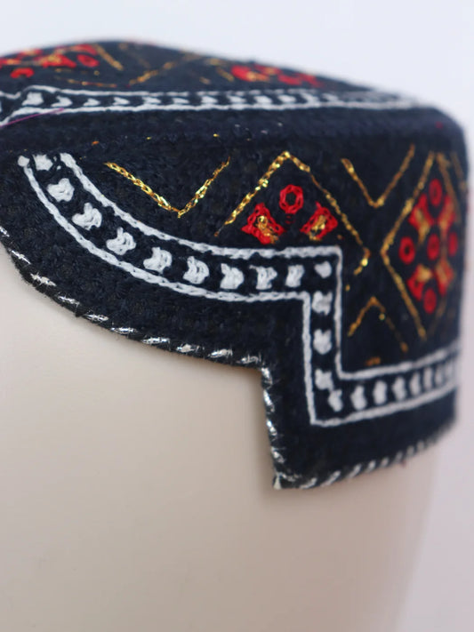 Traditional Sindhi Cap | Topi With Embroidery Safeer