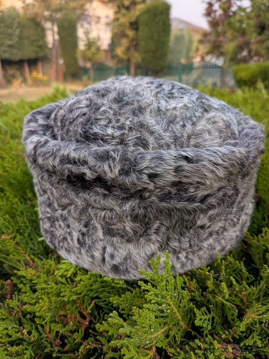 Grey Turkish Karakul Cap