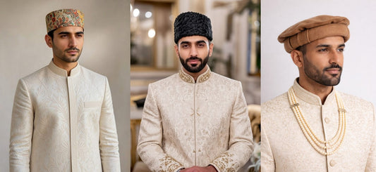 Beyond the Turban: 5 Stylish Caps for Your Perfect Sherwani Look