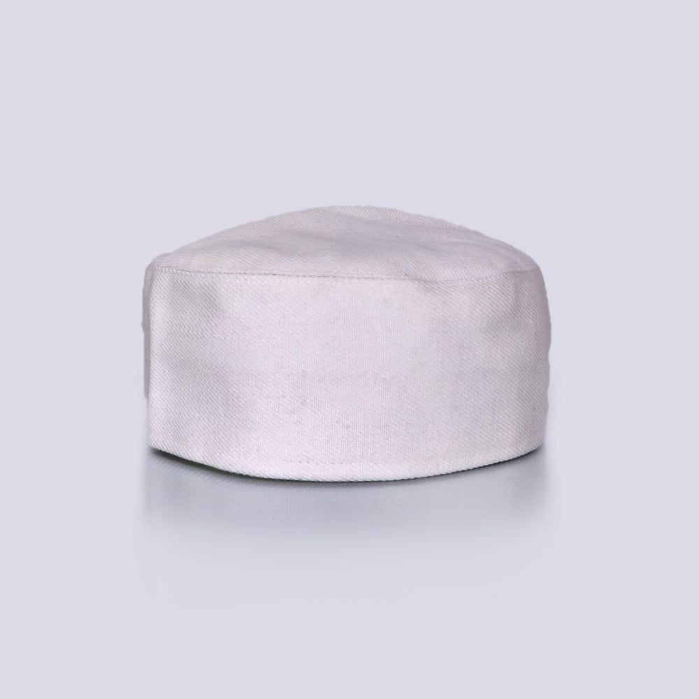 Plain White Toosha Topi | Cap