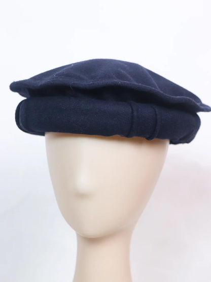 Navy blue Pashtun Pakol Topi | Handmade Afgani Cap
