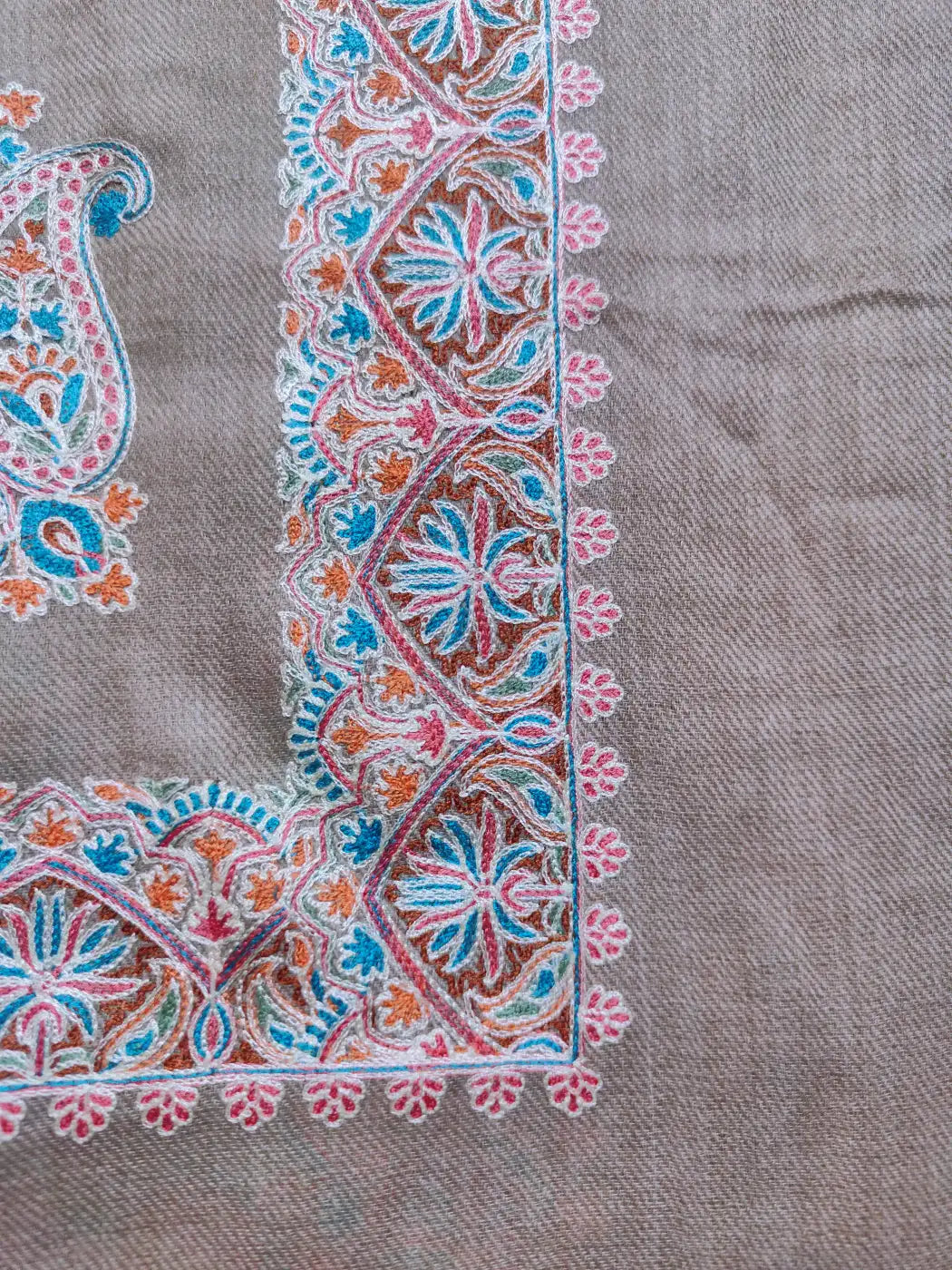 arabic rumal with kashmiri work