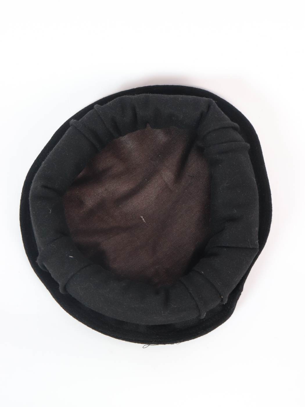 Black Pakol Cap – Traditional Wool Chitrali Hat for Men