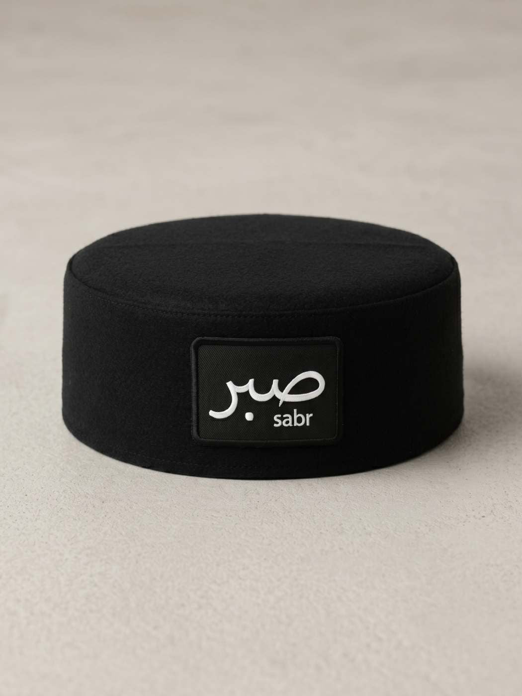 Sabr Round Foldable Cap in Semi Pashmina