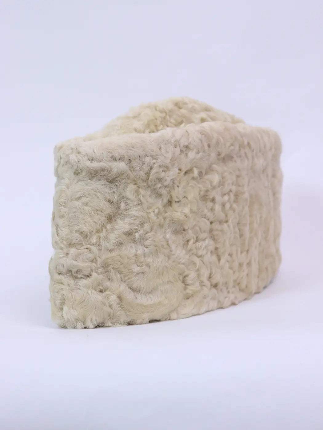 Ghulam Nabi Premium Qarakuli Wool Cap in Cream