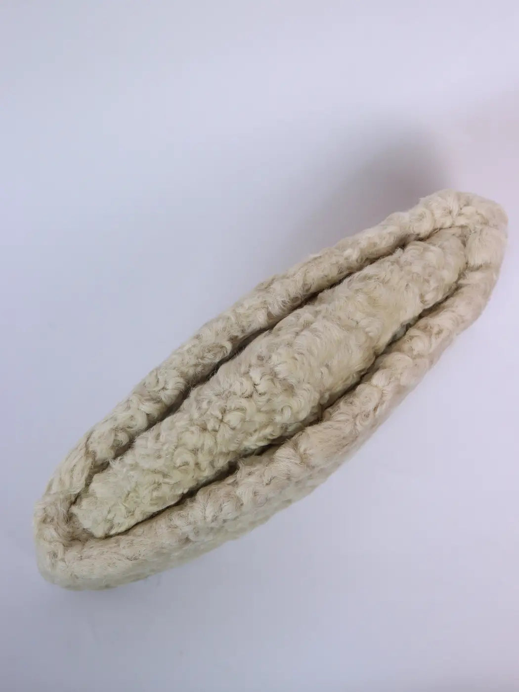 Ghulam Nabi Premium Qarakuli Wool Cap in Cream