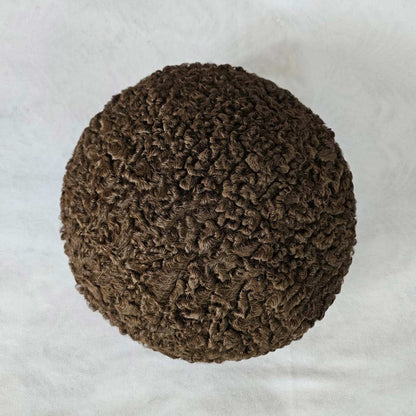 Dark Brown Round Premium Karakul Cap