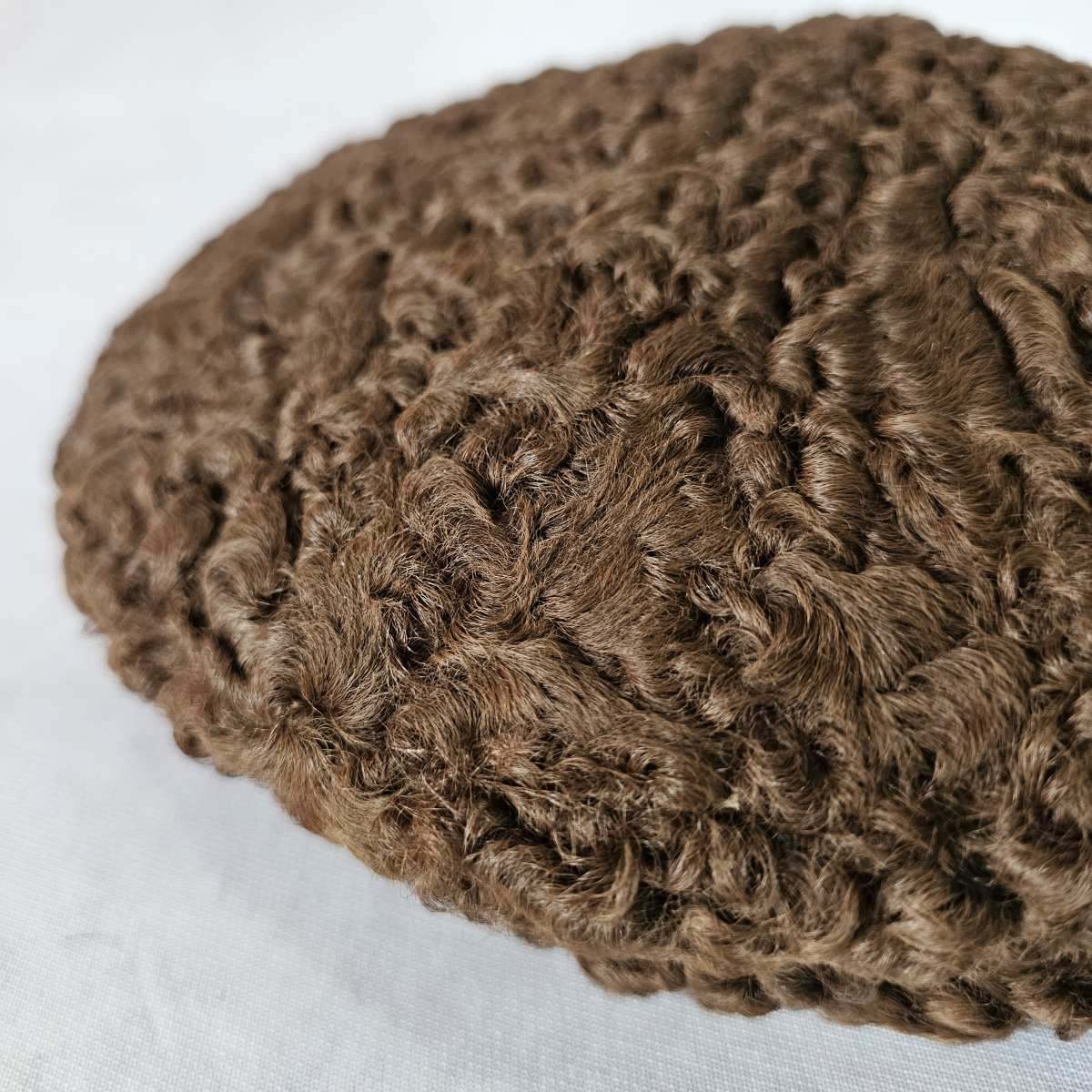 Dark Brown Round Premium Karakul Cap