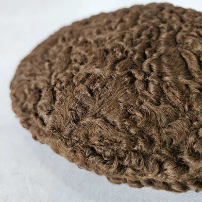 Dark Brown Round Premium Karakul Cap