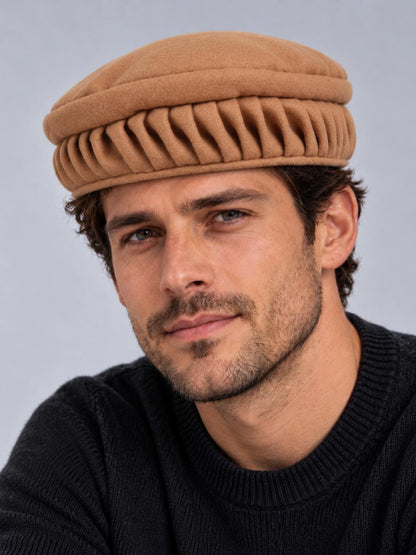 Golden Twisted Pakol Cap – Afghani Topi