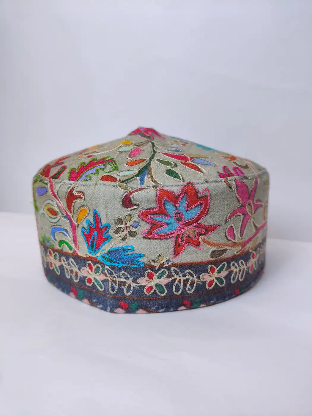 kashmiri kalamkari cap