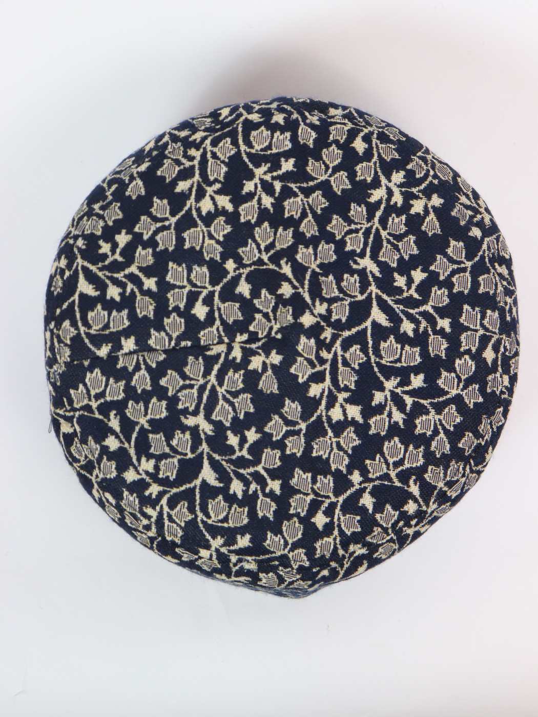 Pathan Navy Blue Kashmiri Kani Foldable Cap