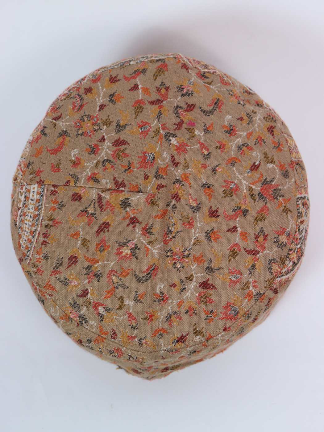 Beige Kashmiri Mens Kani Cap