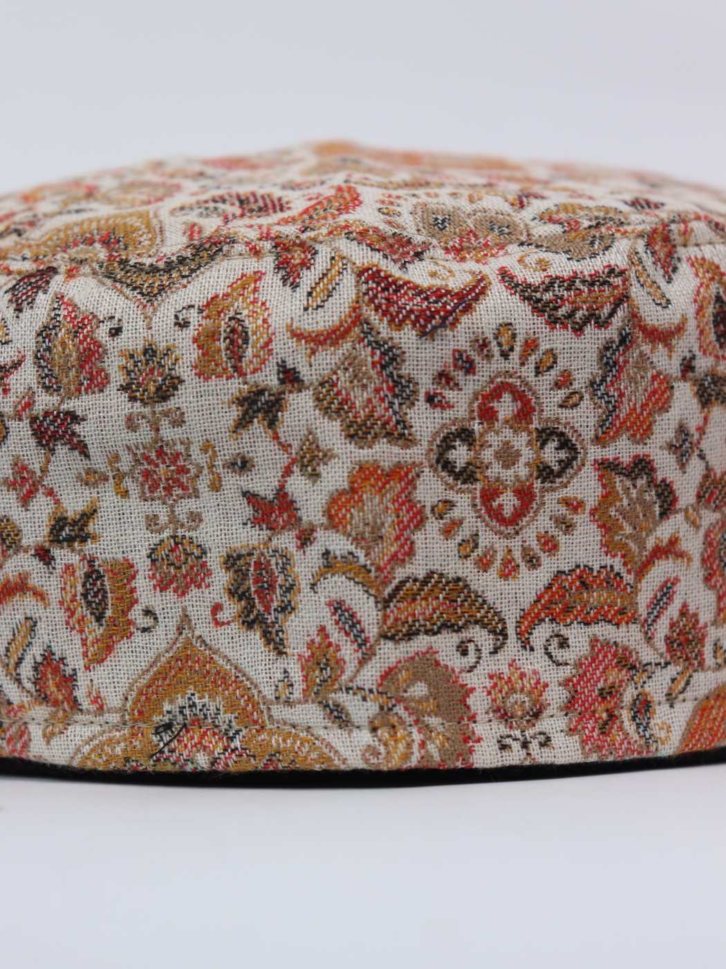 Faheemi Cream Kashmiri Traditional Kani Cap
